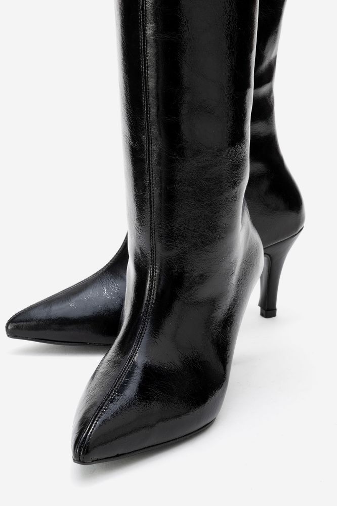 kadin-ince-topuklu-cizme-SIYAH KIRIŞIK-ERC800-0101807_0